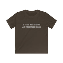 Load image into Gallery viewer, Pinburgh 2020 Tied For First Short Sleeve Kids T-Shirt