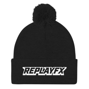 Replay FX Logo Pom Pom Knit Cap