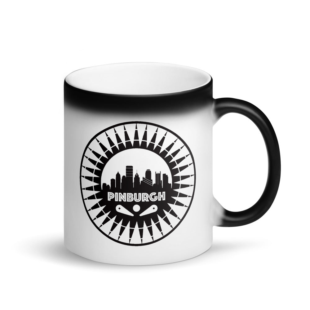 Pinburgh Logo Matte Black Magic Mug