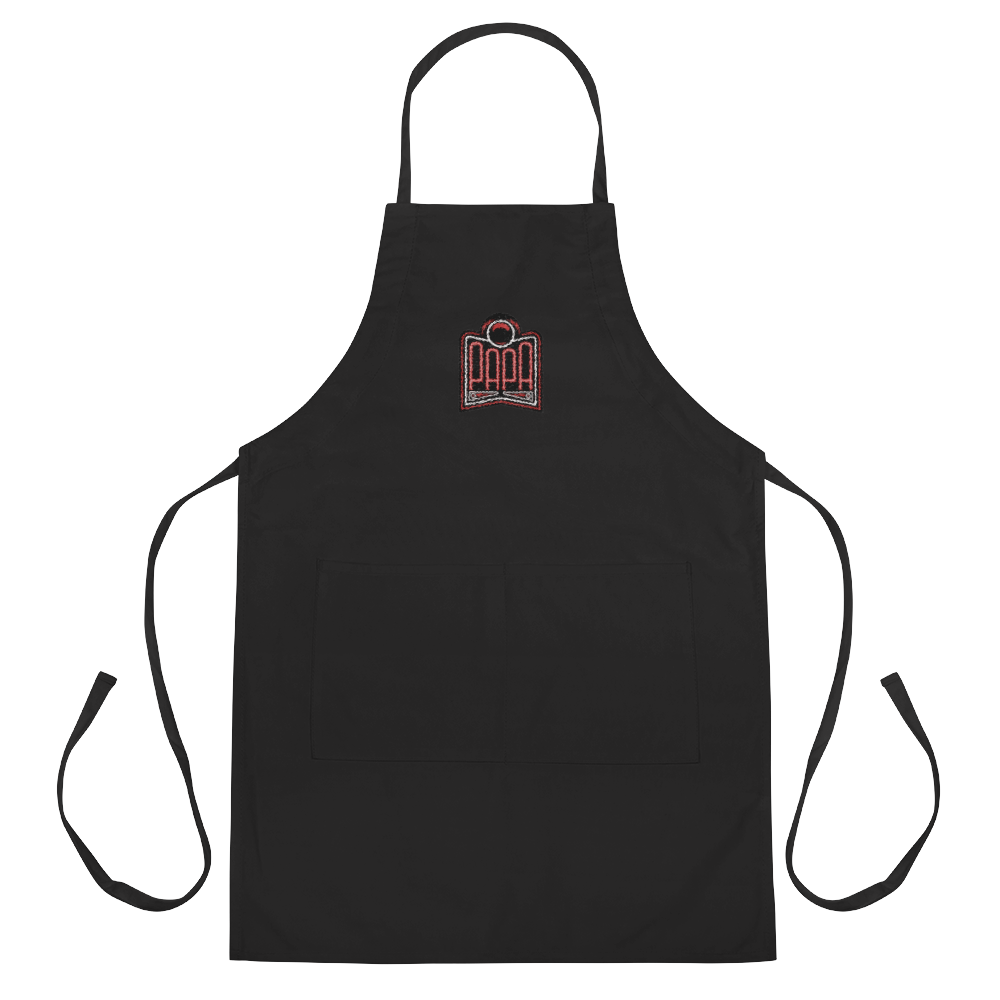 PAPA Red Logo Embroidered Apron
