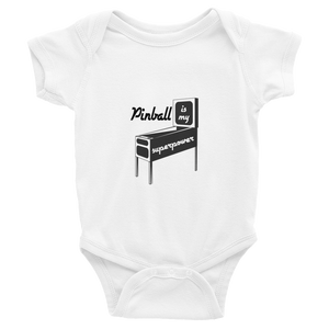 Pinball Is My Superpower Infant Bodysuit