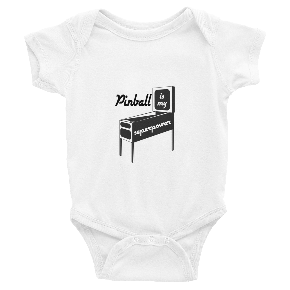 Pinball Is My Superpower Infant Bodysuit